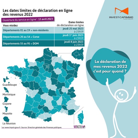 La déclaration des revenus 2022 c'est pour quand ? Voici quelques dates pour vous aider dans votre déclaration.